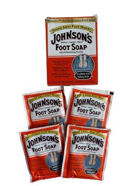 Johnson's Foot Soap Quick Dissolving Powder (New in Box)